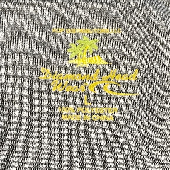 Diamond Head Wear size Large Men's Blue Polo Shirt Resortwear Golf Shirt - Picture 8 of 10